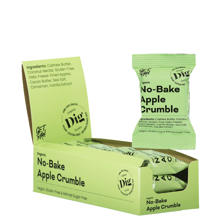 12 x GET RAW Organic Bar Smulpaj, 35 g