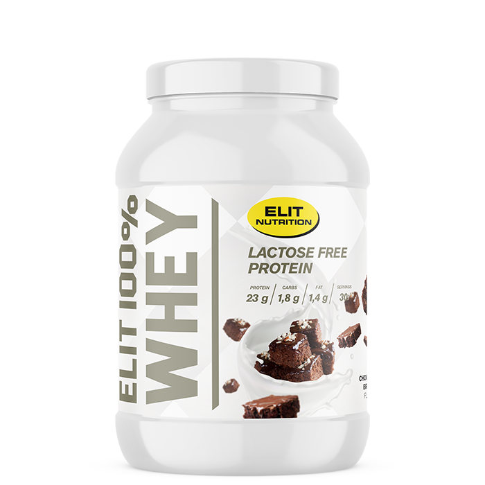 ELIT 100% Whey Laktosfritt Proteinpulver 900 g chocolate_brownie