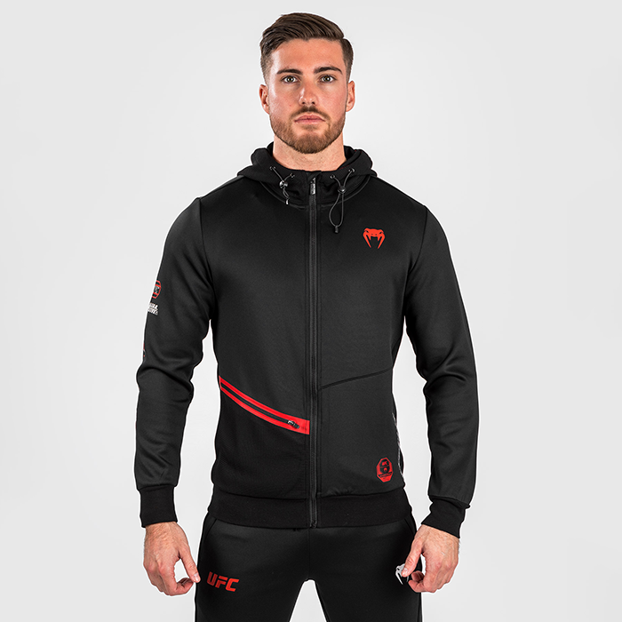 UFC Adrenaline by Venum Fight Week Mens Zip Hoodie Black