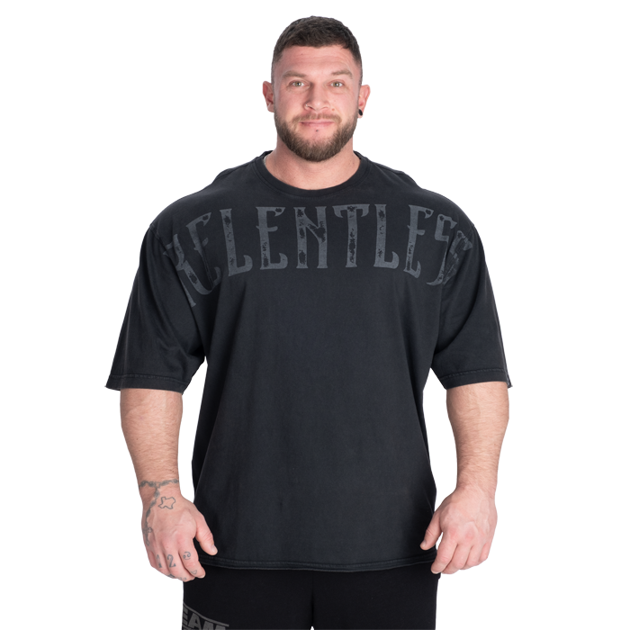 Relentless T‑shirt Svart Tvättad
