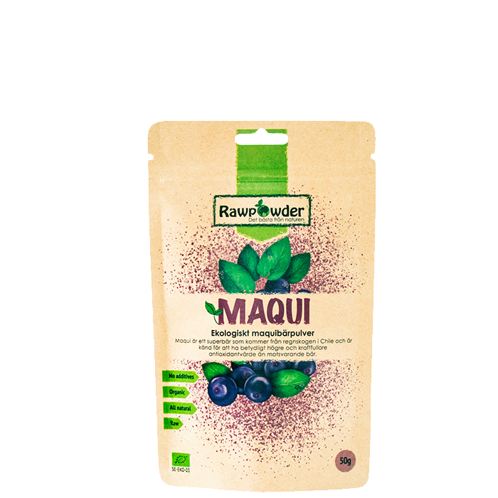 Maqui, Ekologiskt Maquibärpulver, 50 g