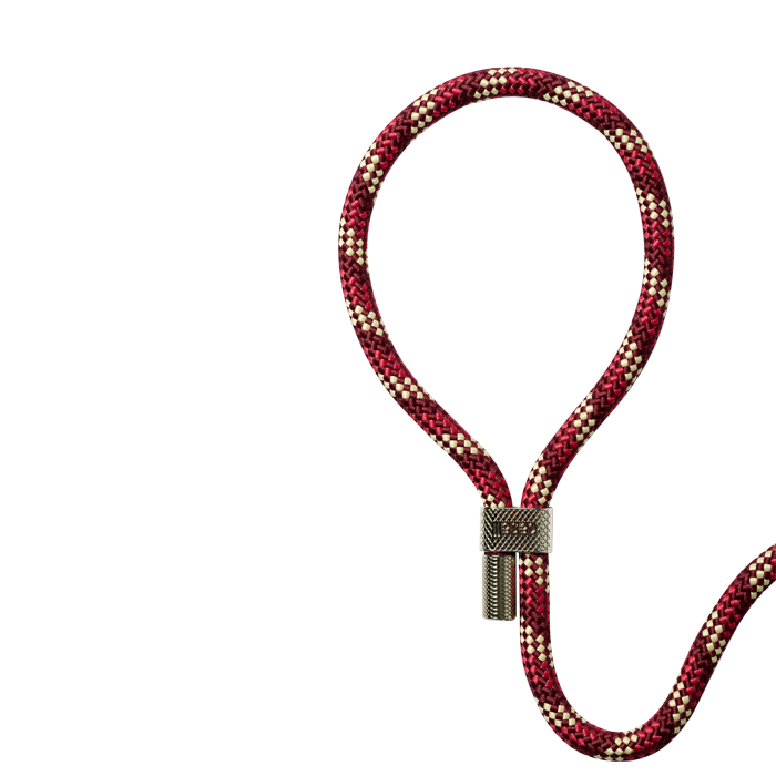 Casall Braided Yoga Carry Strap, Raspberry/Beige