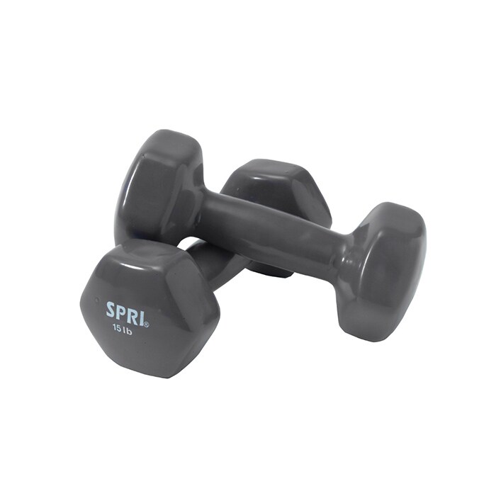 Läs mer om Dumbbells Vinyl, pair - 6,8 kg
