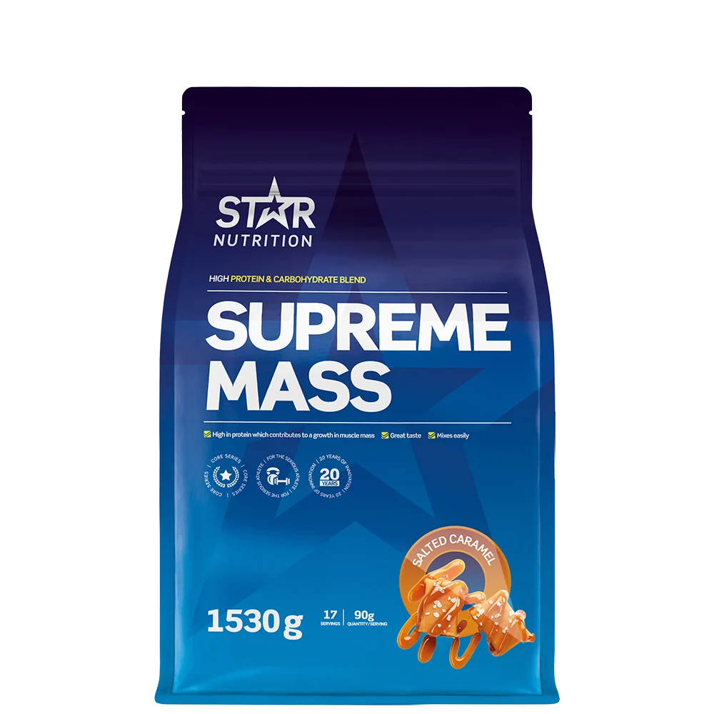 Supreme Mass, 1530 g, Salted Caramel Kort dat