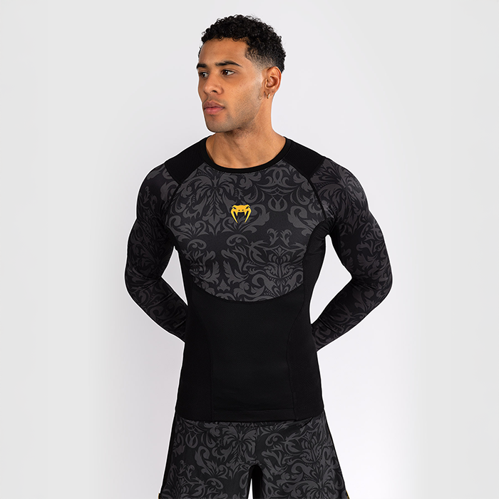 Venum x Ilia Topuria Unmatched Långärmad Rashguard Svart Guld
