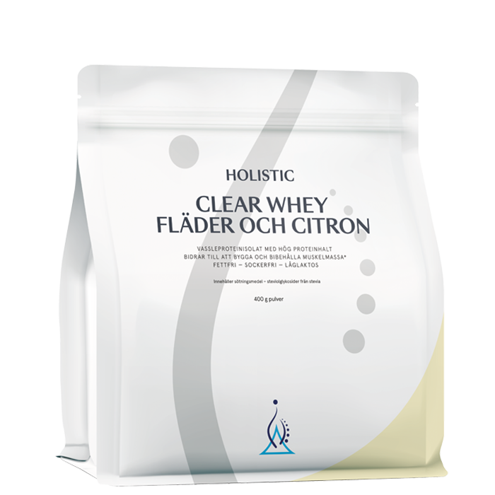 Clear Whey vassleproteinisolat fläder och citron 400 g