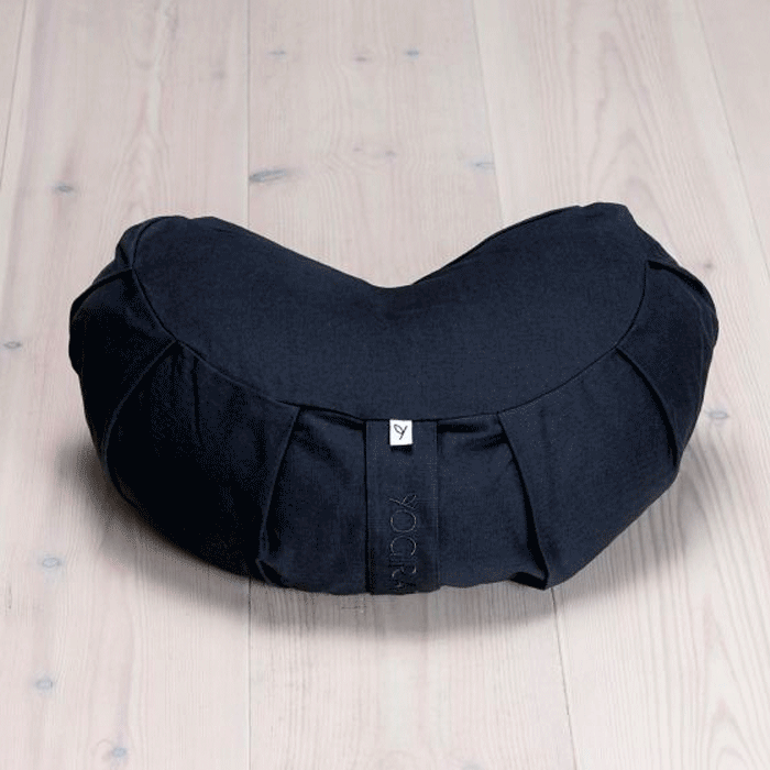 Meditation Cushion Crescent, Midnight Black