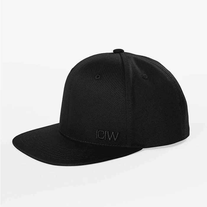 Clean Snapback Cap, Black