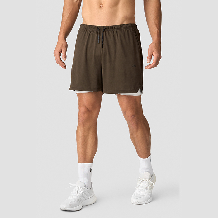Stride 2-in-1 Shorts,Smokey Brown
