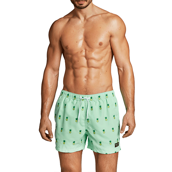 Santiago Swim Shorts, BB Pineapple Mint