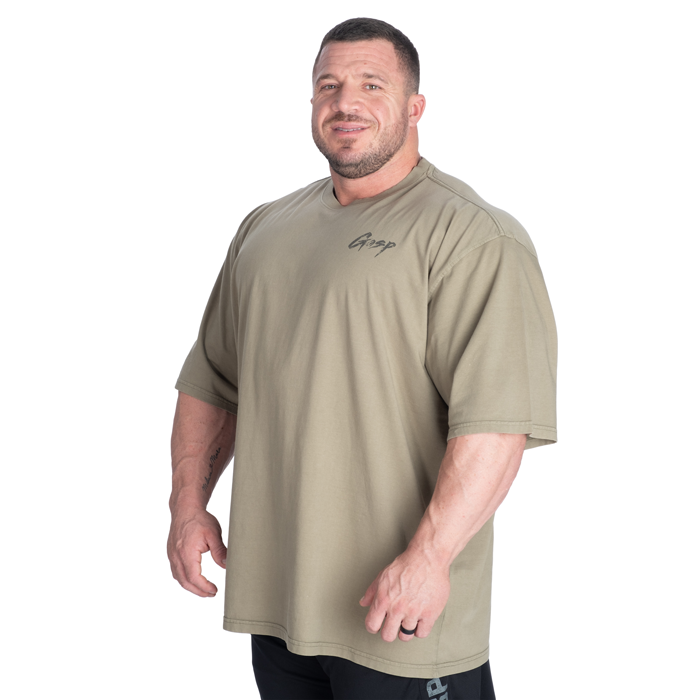 Washed T-shirt Gr&ouml;n