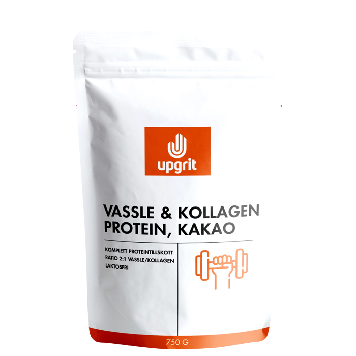 Upgrit Vassle & Kollagenprotein kakao 750 g