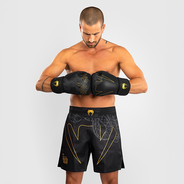 Serpenti Fightshorts Svart Silver Guld