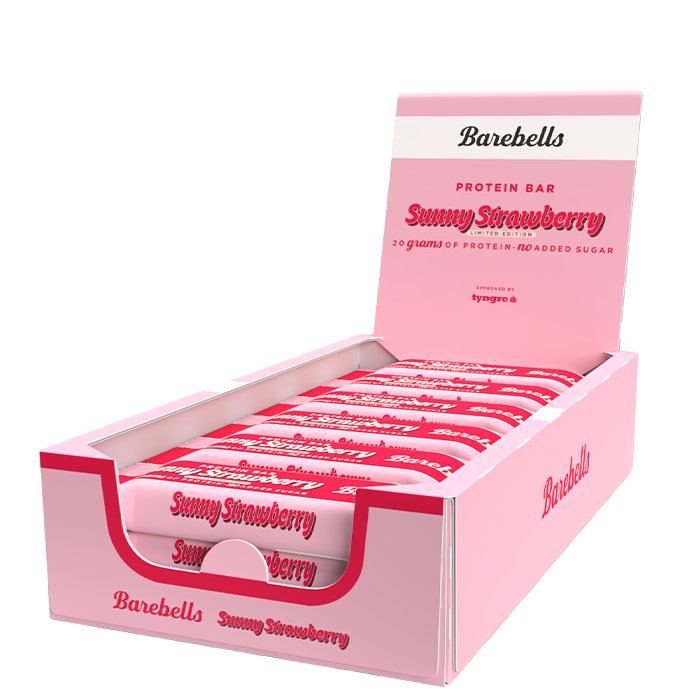 12 x Barebells Protein Bar 55 g Sunny Strawberry