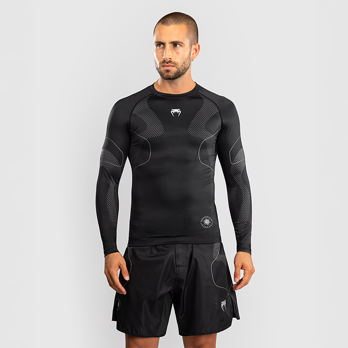 Nexus Rashguard Lång Ärm Svart Silver