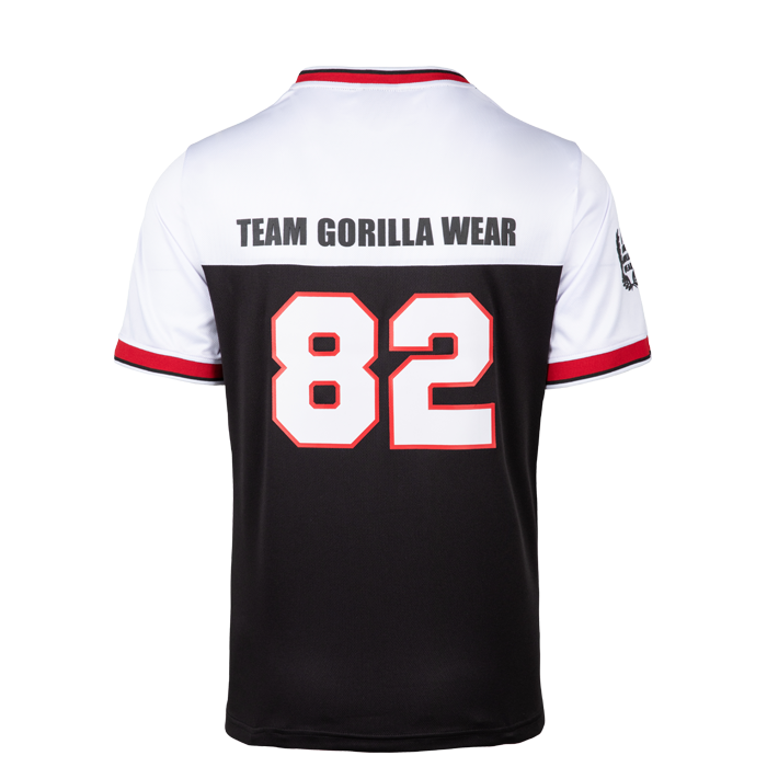 Trenton Football Jersey, Black/White
