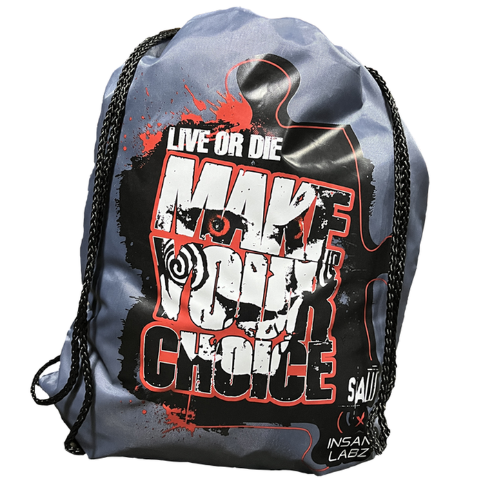 SAW Insane Labz Black Drawstring Bag
