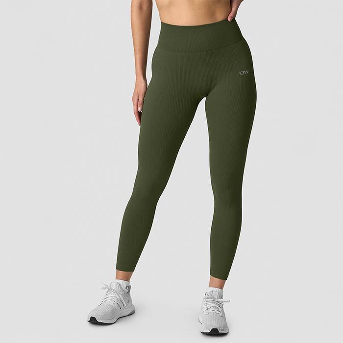 Ribbed Define Seamless Tights Grön