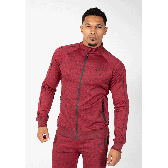 Gorilla Wear Wenden Track Jacket Burgundy red