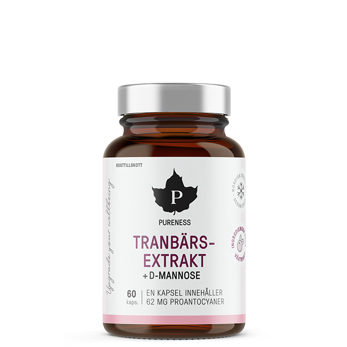 Tranbärsextrakt D-mannose 60 kapslar