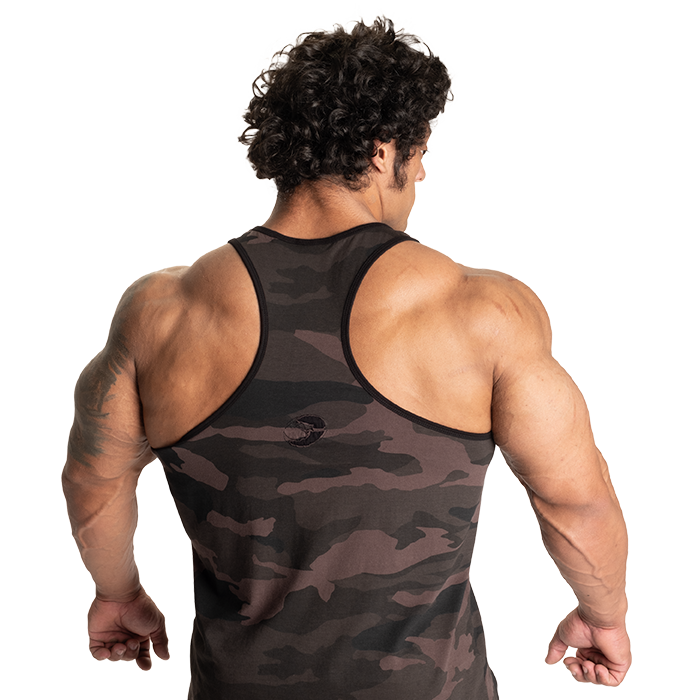 Vintage T-Back Linne M&ouml;rk Camouflage