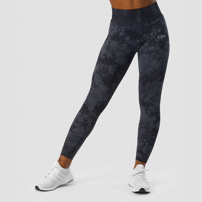 Define Seamless Tie Dye Tights Dark Blue