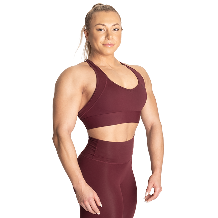 Core Sports Bra, Maroon
