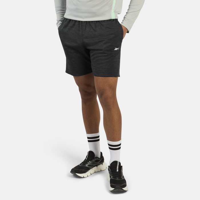 ID Train Stickade Tr&auml;ningsshorts Svart Melange