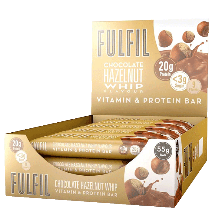 Läs mer om 15 x FULFIL Protein Bar, 55 g, Chocolate Hazelnut Whip