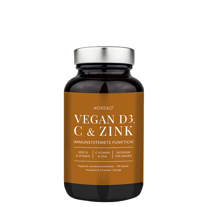 Vegan D3 C-vitamin Zink 90 kapslar