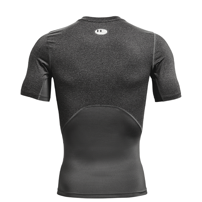 UA HG Armour Comp SS, Carbon Heather