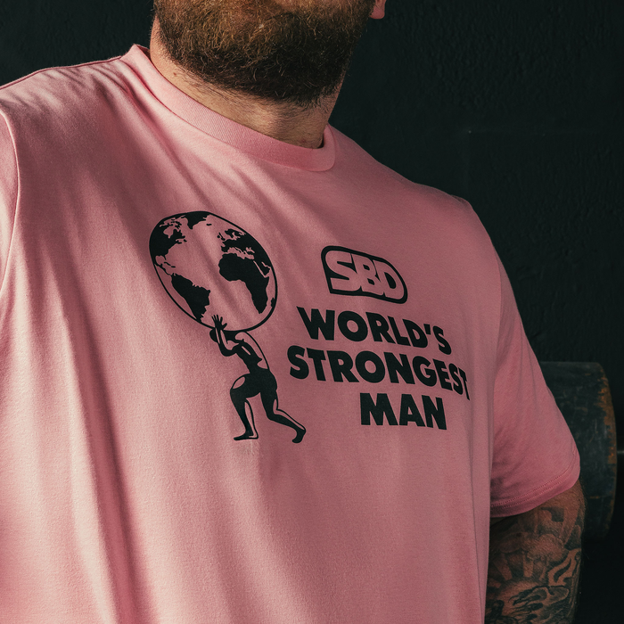 World Strongest Man 2026 T-Shirt Heats Rosa