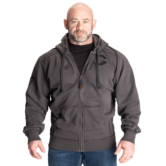 Pro Gym Hoodie Acid Wash Grå 8529