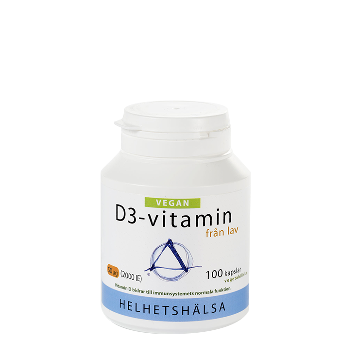 Helhetshälsa D3-Vegan 50 mcg 100 kapslar