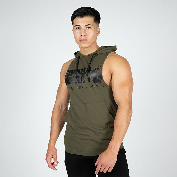 Läs mer om Rogers Hooded Tank Top, Army Green