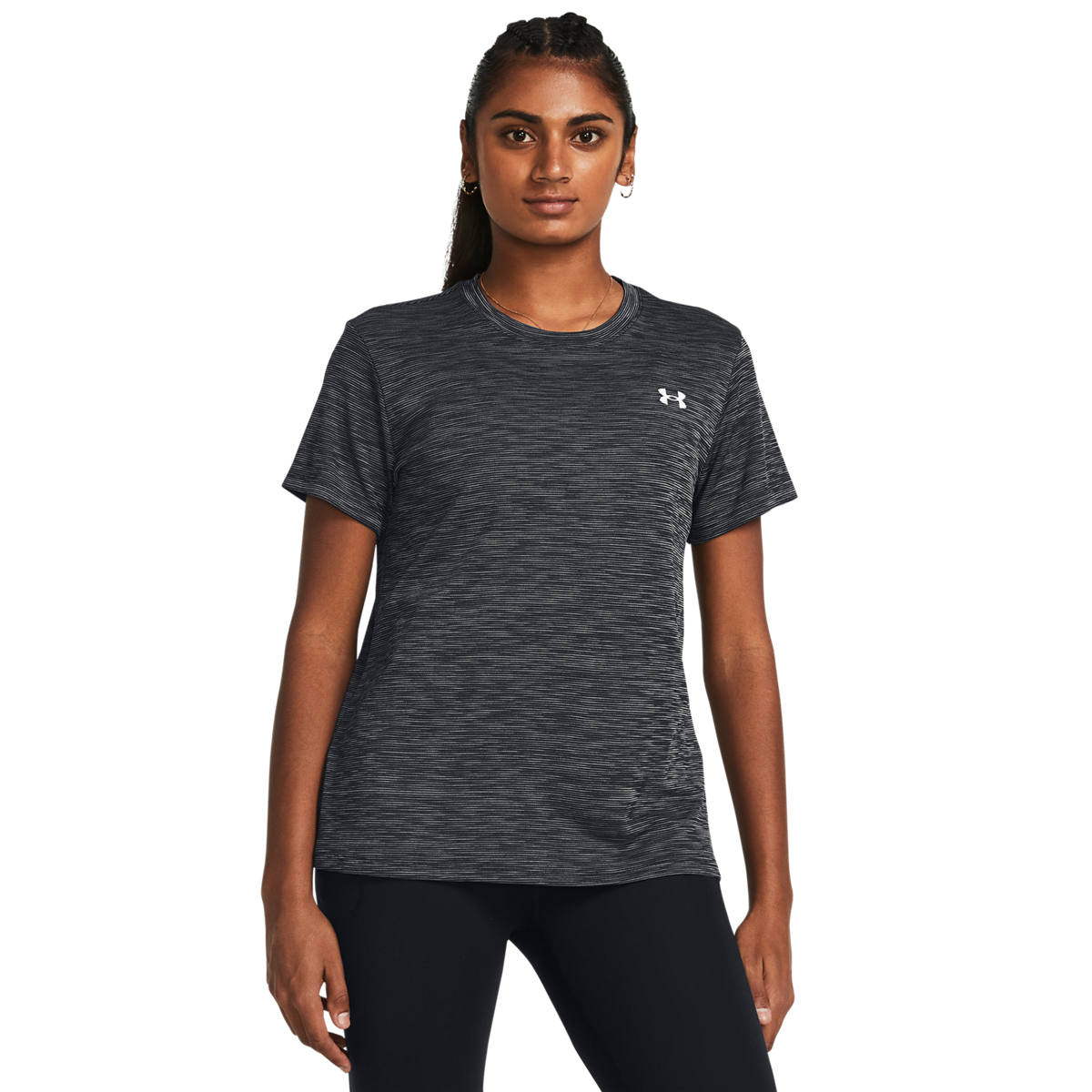 Tech Textured T-shirt Svart