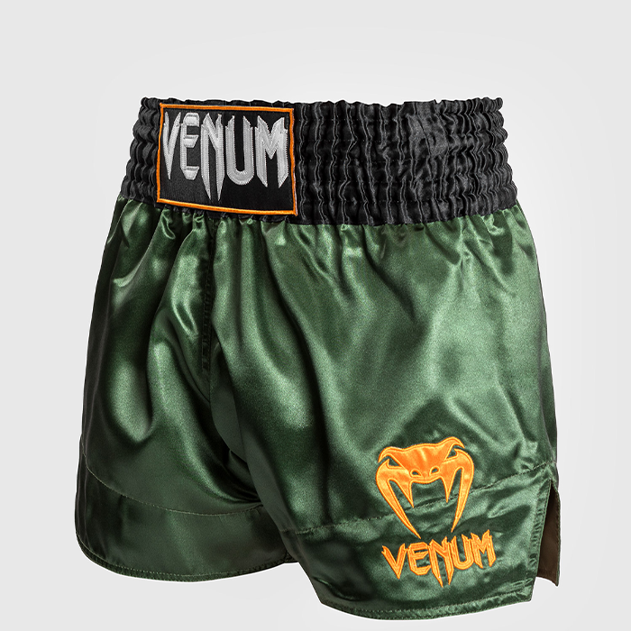 Venum Classic Muay ThaïShort,Green/Black/Gold