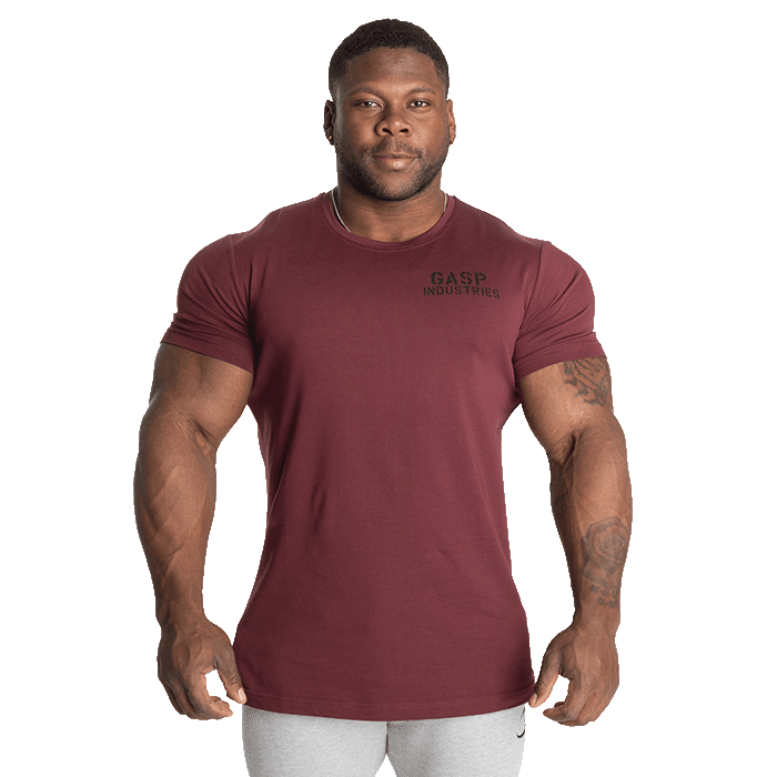 Läs mer om 89 Classic Tapered Tee, Maroon