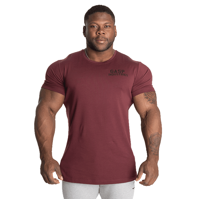 89 Classic Tapered Tee Maroon