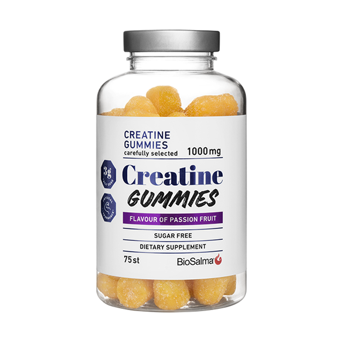 BioSalma Creatine gummies 1000mg passion fruit 75st