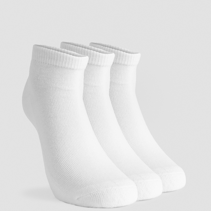 Läs mer om Ankle Socks 3-pack, White