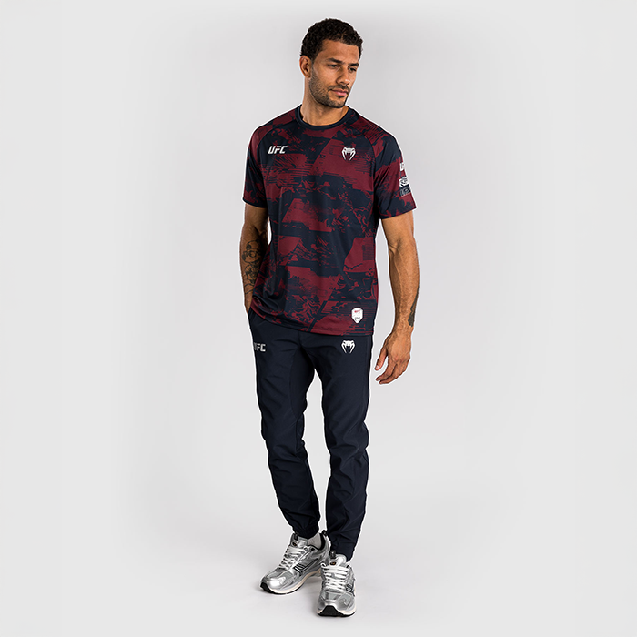 UFC Zenith by Venum Fight Week Dry Tech T shirt Bl&aring; R&ouml;d Gr&aring;