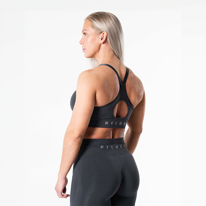 Prime Scrunch Sport-bh Mörkgrå