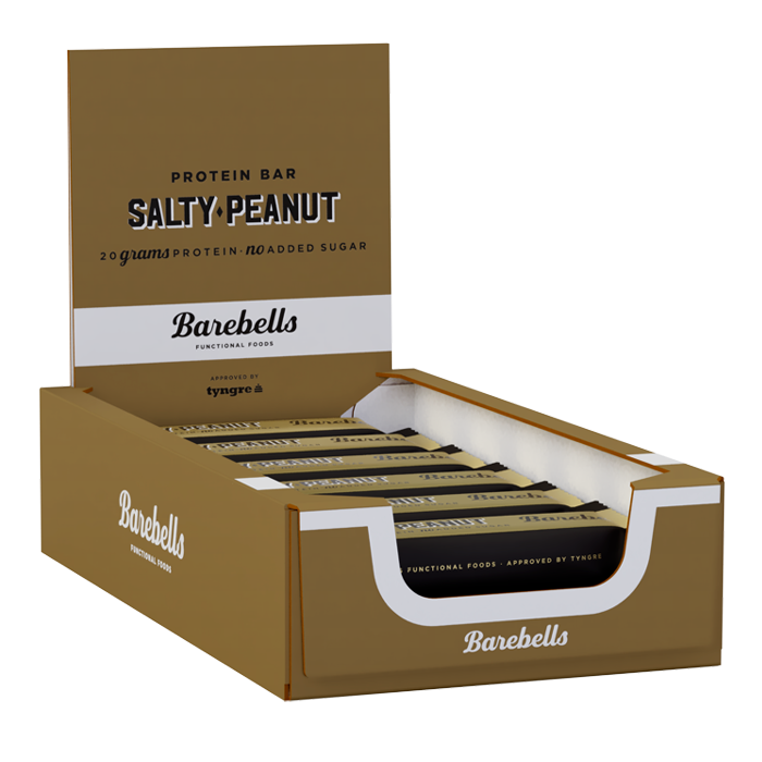 Läs mer om 12 x Barebells Protein Bar, 55 g, Salty Peanut