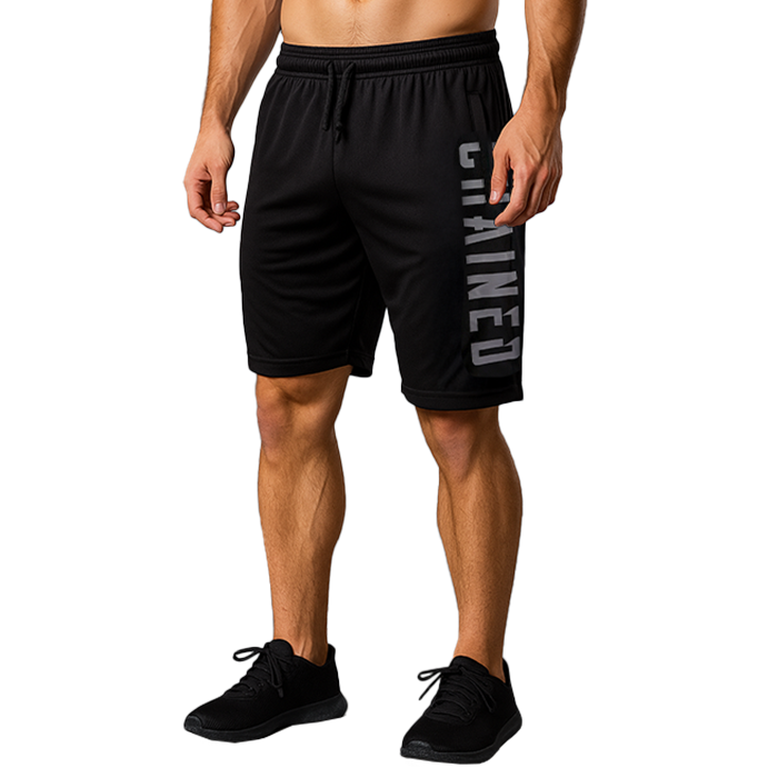 Chained Mesh Shorts Svart