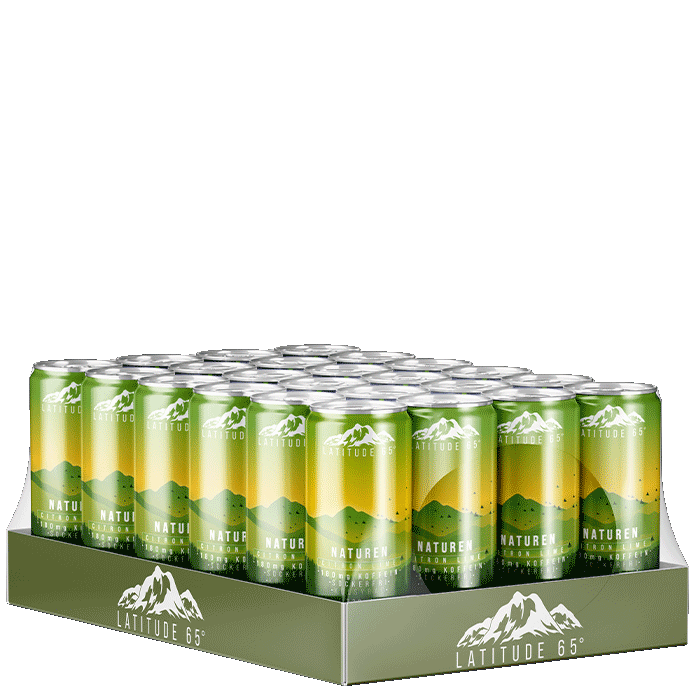 24 x Latitude 65 330 ml Naturen – Citron/Lime