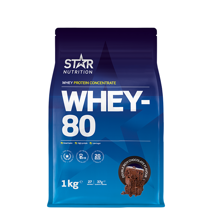 Läs mer om Whey-80 Vassleprotein 1 kg