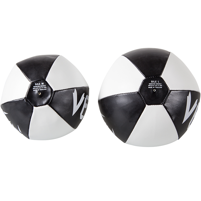 Venum Speed Bag Boxboll L&auml;der Svart/Vit L