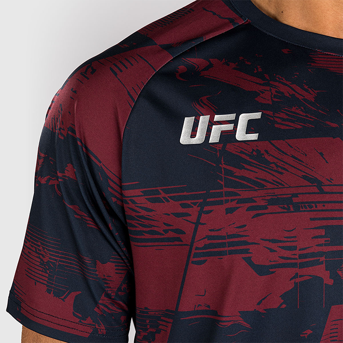 UFC Zenith by Venum Fight Week Dry Tech T shirt Bl&aring; R&ouml;d Gr&aring;