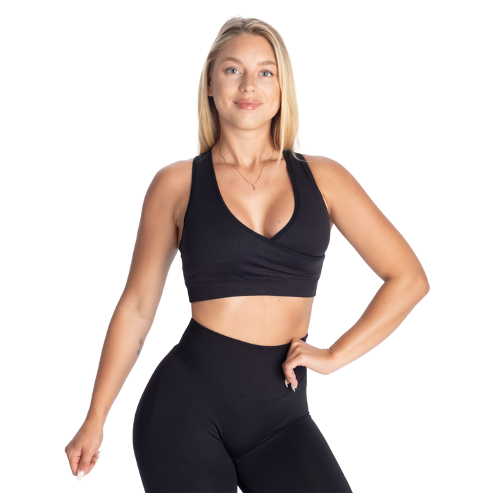 Wrap Seamless Sport-bh Svart
